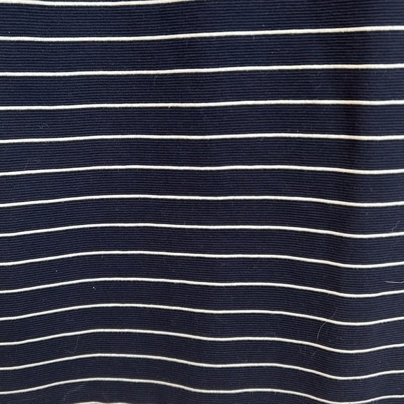 Loft Navy & White/Ivory Striped Dress made of Cotton & Polyester sz.XS - Picture 2 of 7